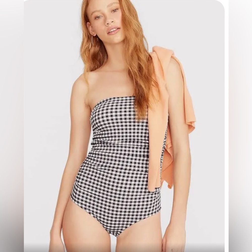 J Crew gingham Swimsuit